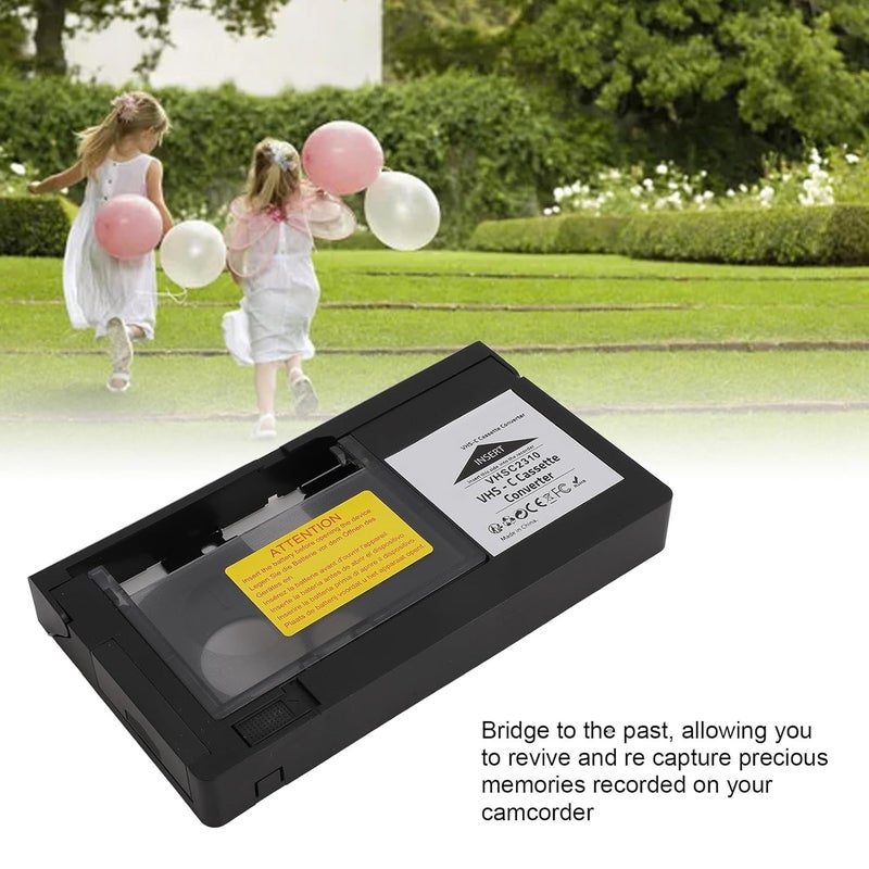 Zopsc Camcorders Cassette Adapter, Motorized One Key Control, Compatible with S VHS C and S VHS for Conversion of VHS C Tapes, Zopsc1f094n5acx - Image 4
